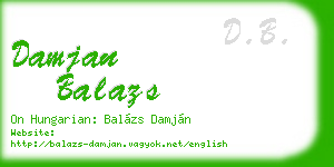damjan balazs business card